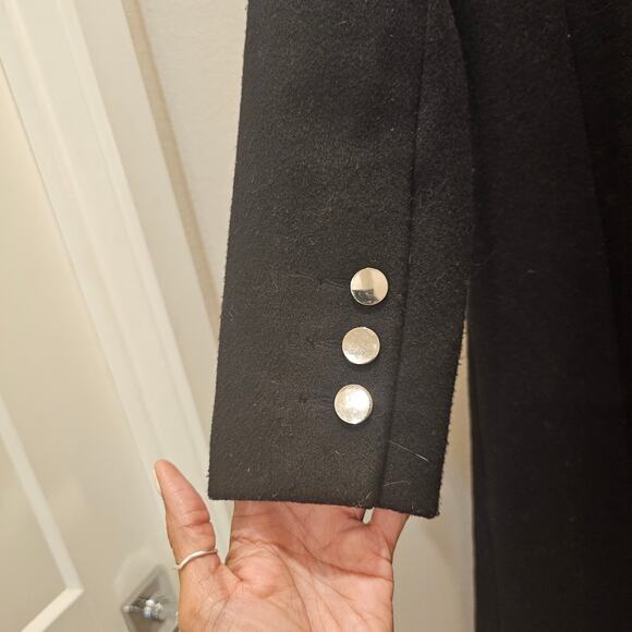 Rehab Maxi Black Coat Size Large - Picture 6 of 9